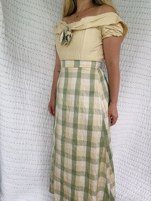 Vintage Raw Silk Dress