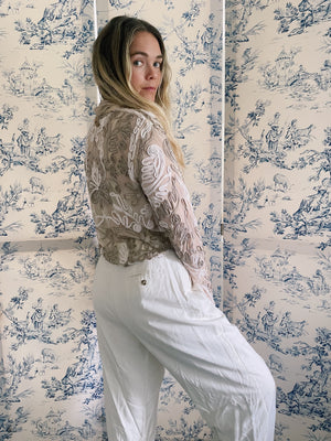 Vintage Silk Trousers