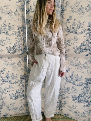 Vintage Silk Trousers