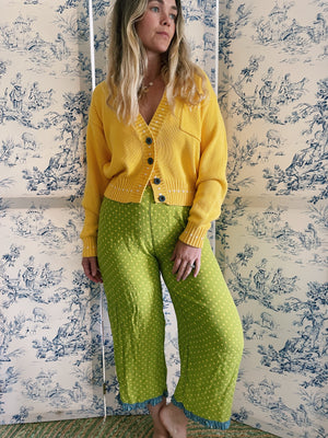 Polka Dot Ruffle Pants