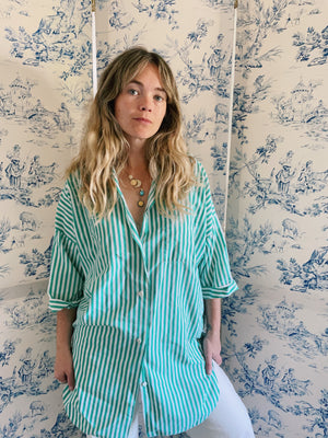 Green Stripe Shirt